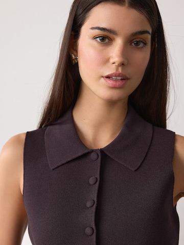 Next Kootud vest, värv pruun