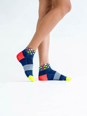 INCYLENCE Athletic Socks 'CRYSTALS SHORT' in Blue