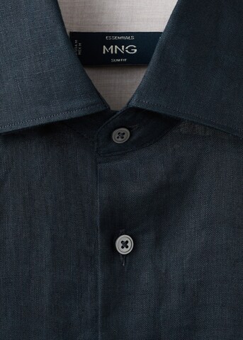 MANGO MAN Slim fit Button Up Shirt 'Tucan' in Blue