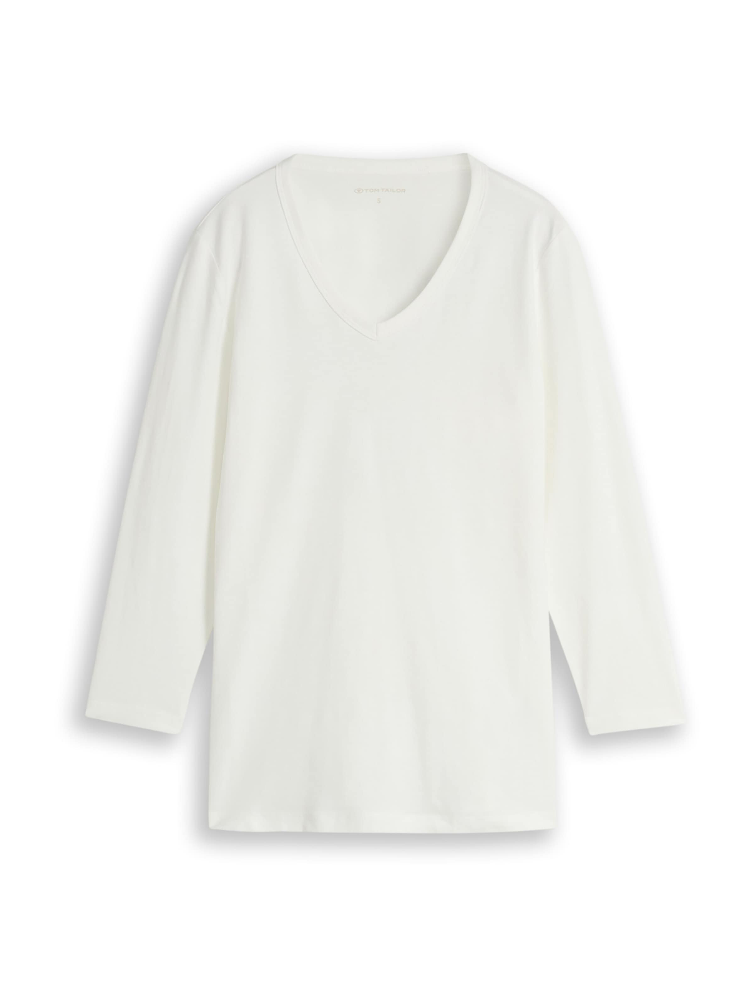 TOM TAILOR - Camiseta en blanco: frente