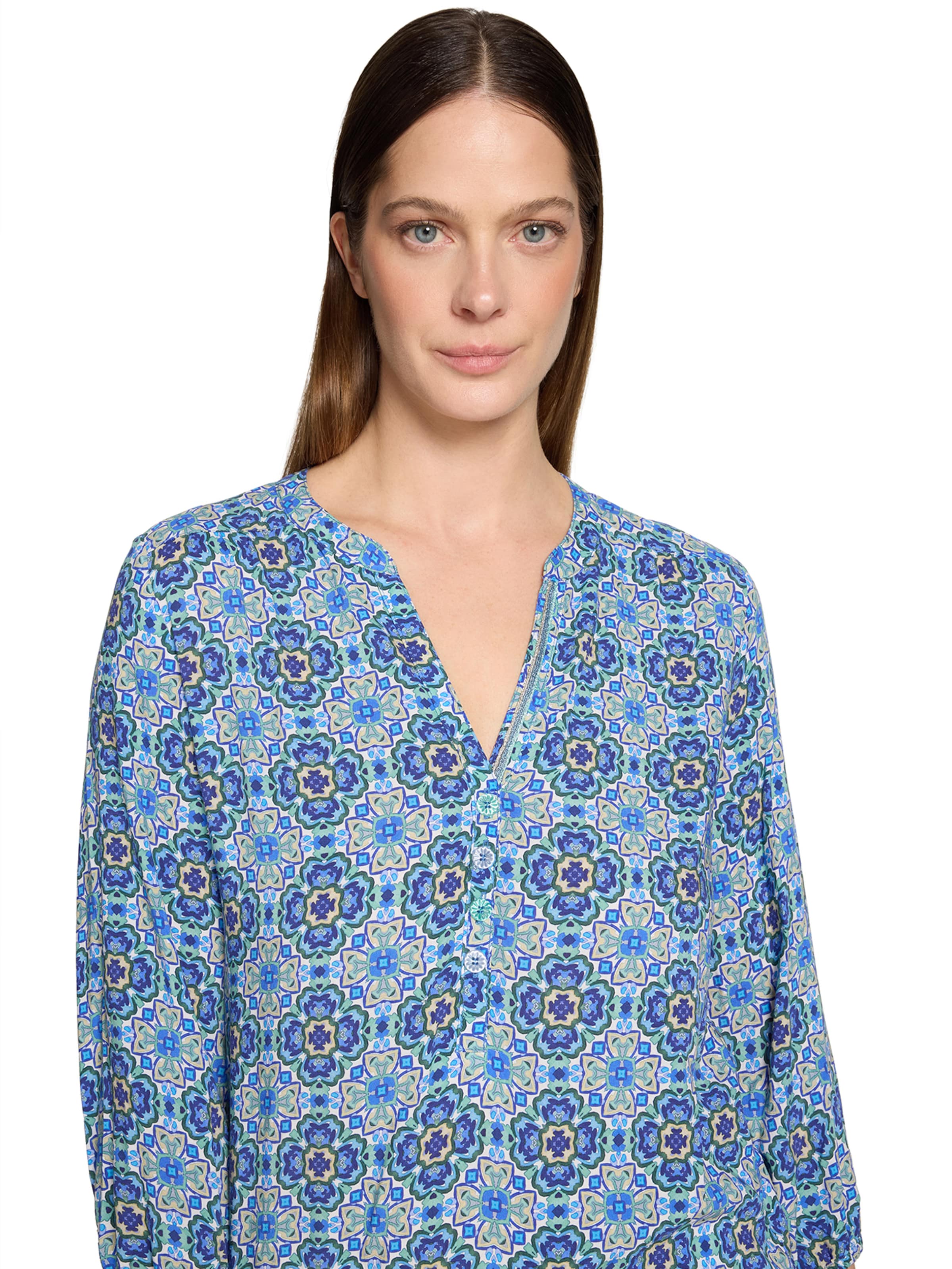 Cartoon Bluse in Blau