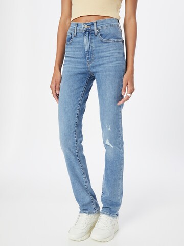 LEVI'S ® Regular Jeans '724 High Rise Straight' in Blauw: voorkant