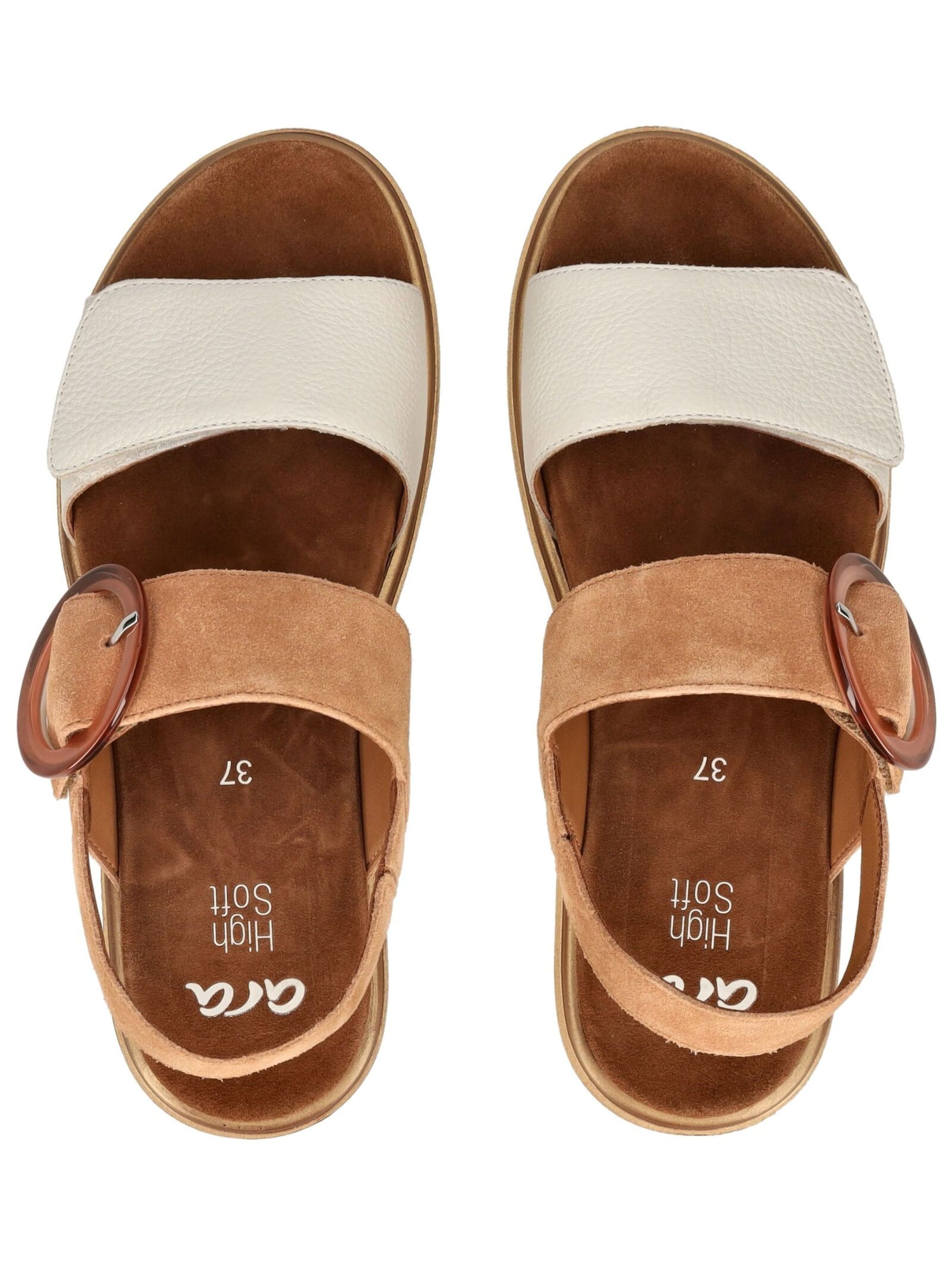 Sandales à lanières ARA en blanc