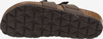 ROHDE T-Bar Sandals in Brown