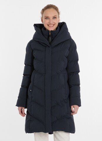 Ragwear Winter Coat in Blue: front