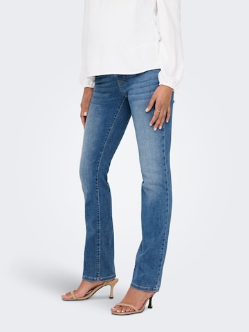 Only Maternity Regular Jeans in Blauw: voorkant