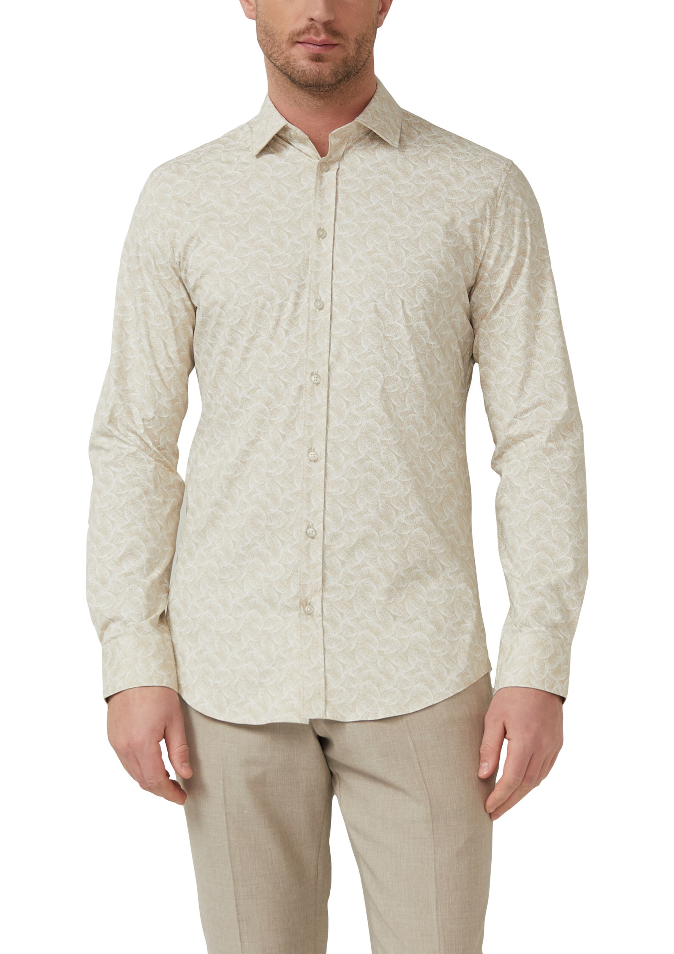 s.Oliver BLACK LABEL Regular Fit Hemd in Beige