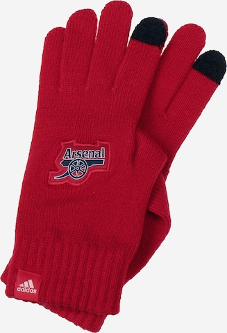 ADIDAS SPORTSWEAR Athletic Gloves 'FC Arsenal' in Red: front