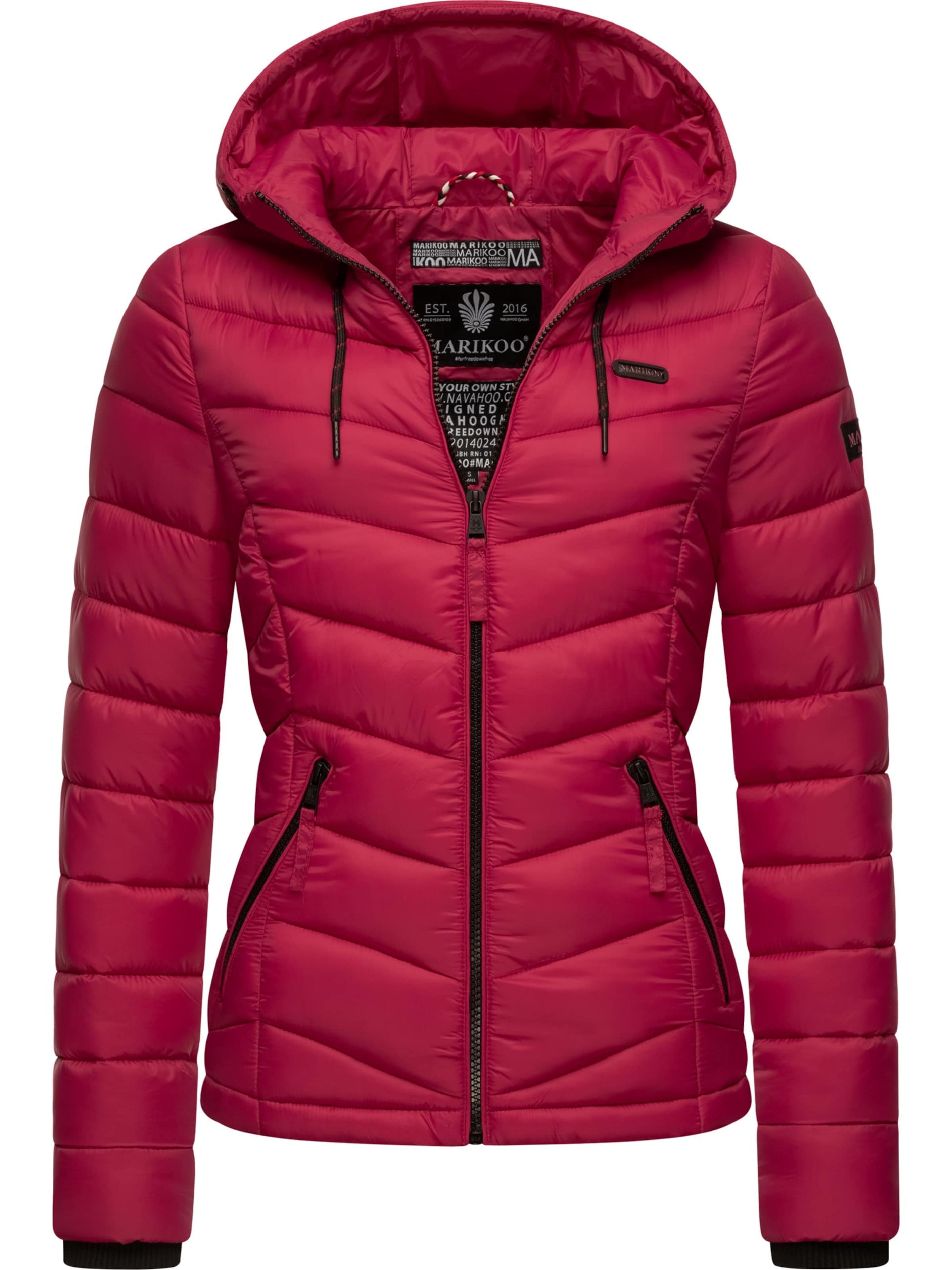 MARIKOO Φθινοπωρινό και ανοιξιάτικο μπουφάν 'Kuala' σε ροζ: μπροστά