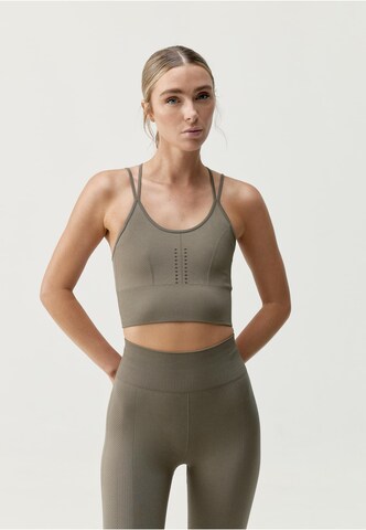 Born Top 'India' in Brown: front