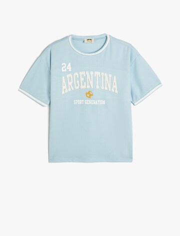 Koton Shirt in Blauw: voorkant