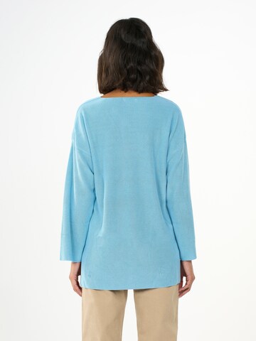 KnowledgeCotton Apparel Pullover in Blau