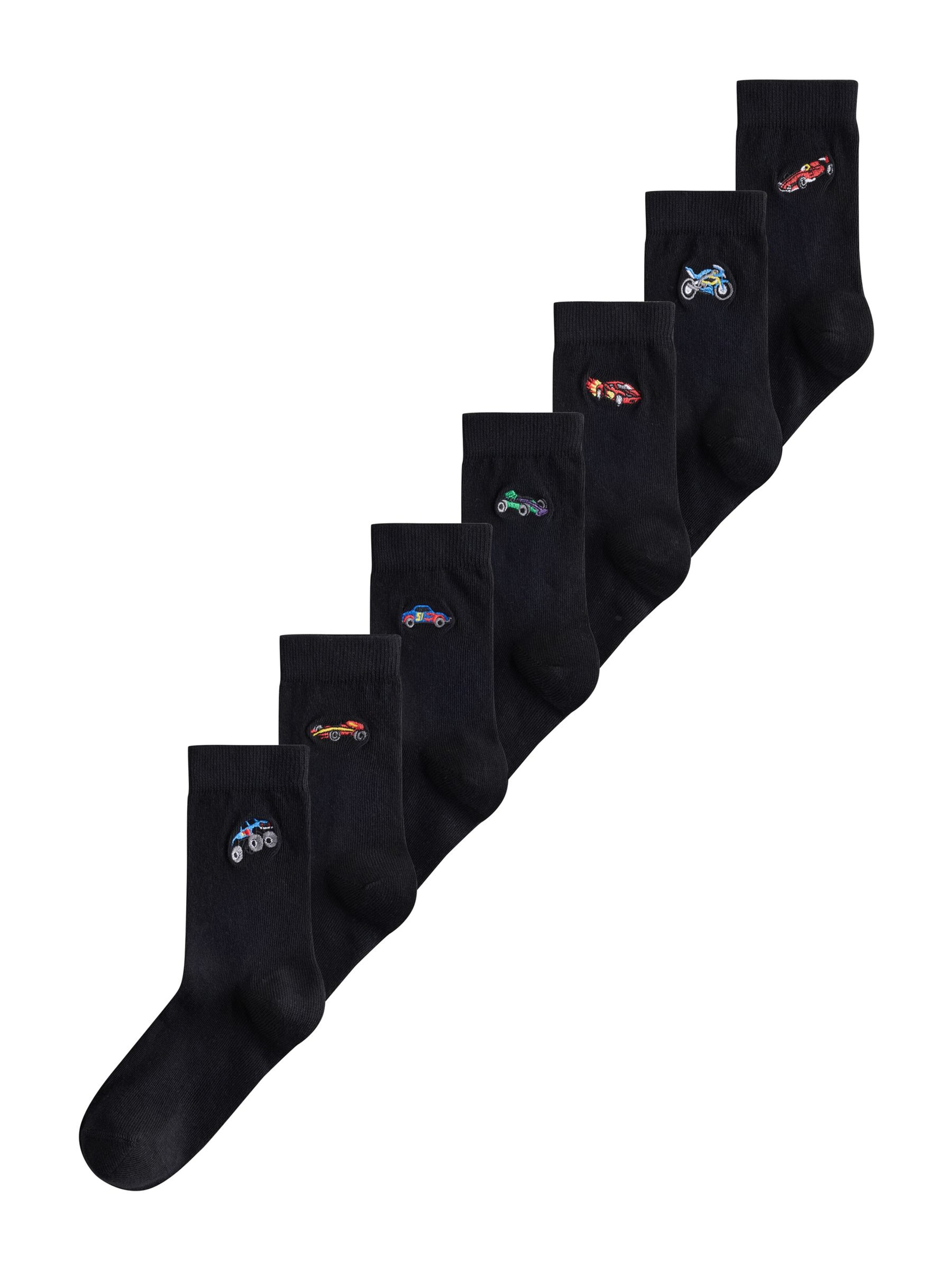 Next Socken in Schwarz: Vorderseite