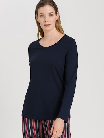 Hanro Schlafshirt ' Sleep & Lounge ' in Blau: predná strana