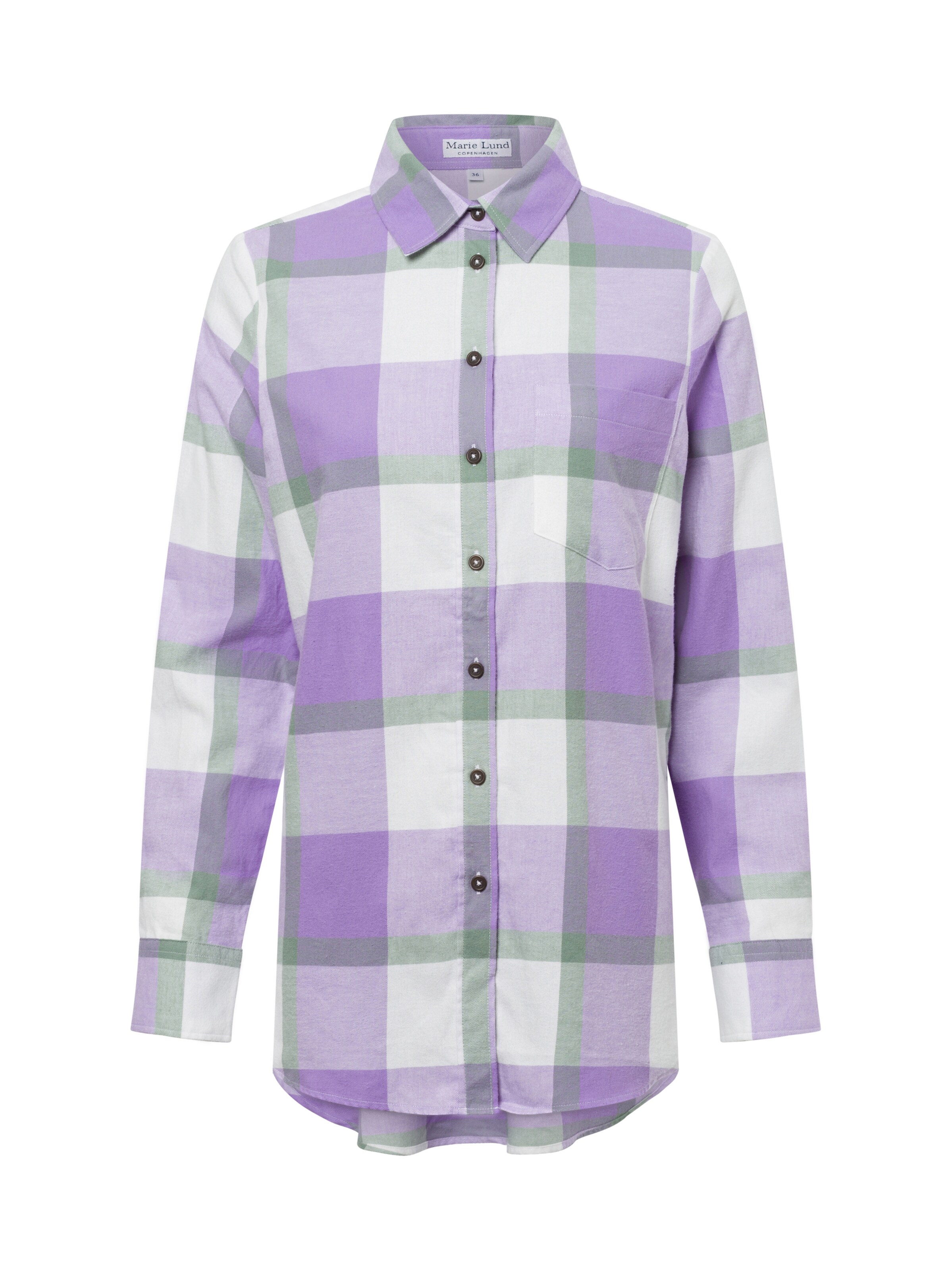 Marie Lund Bluse in Lila: Vorderseite