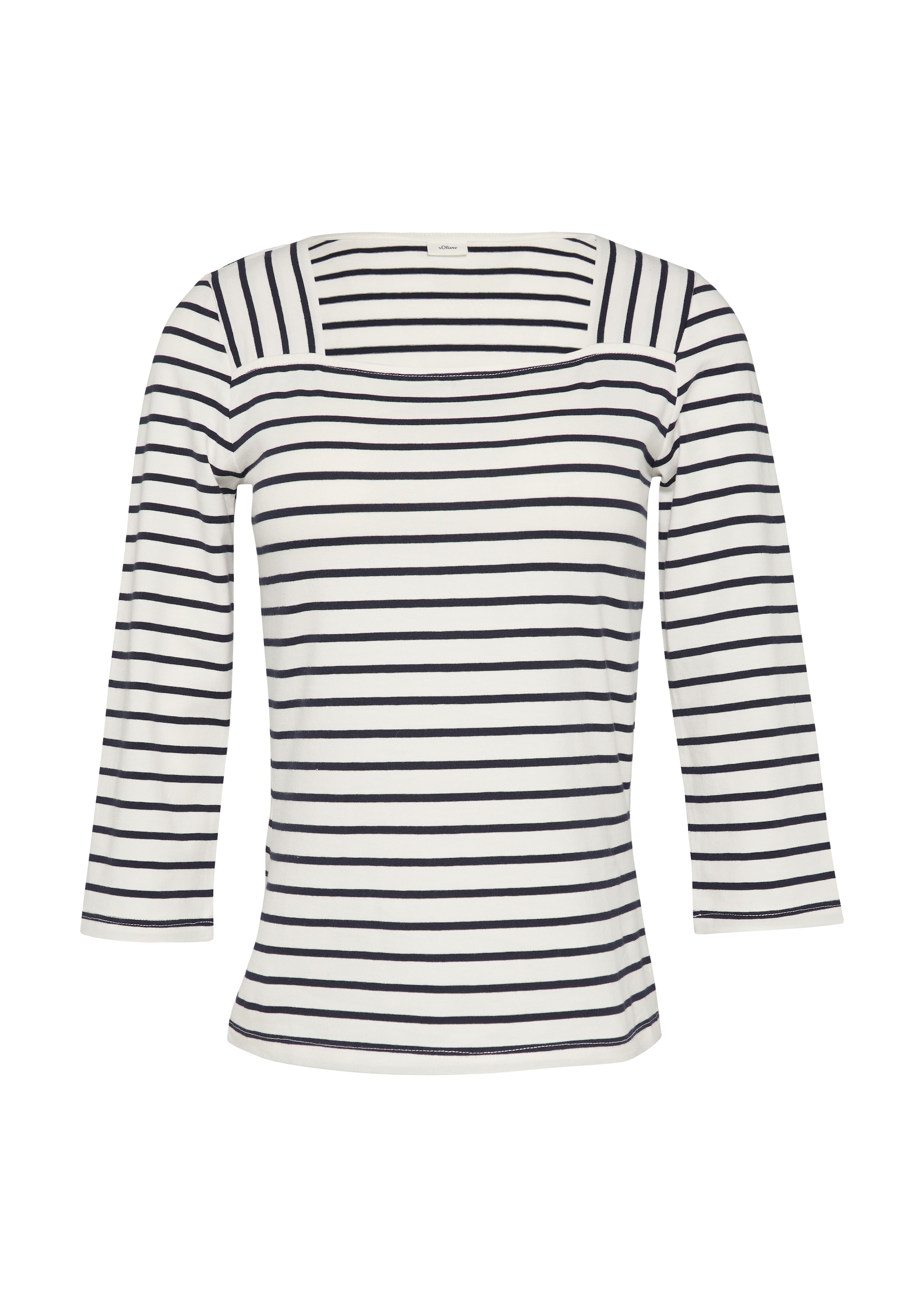 T-shirt s.Oliver BLACK LABEL en beige : devant