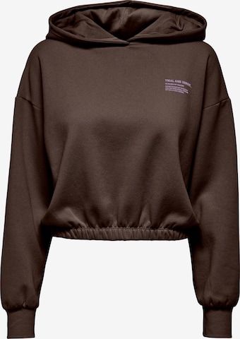 ONLY Sweatshirt 'Cooper' in Bruin: voorkant