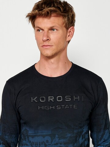 T-Shirt KOROSHI en bleu