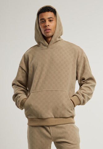 Felpa 'Jacquard' di Urban Classics in beige: frontale
