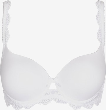 Nina von C. Classic Bra 'Silver Edition' in White: front