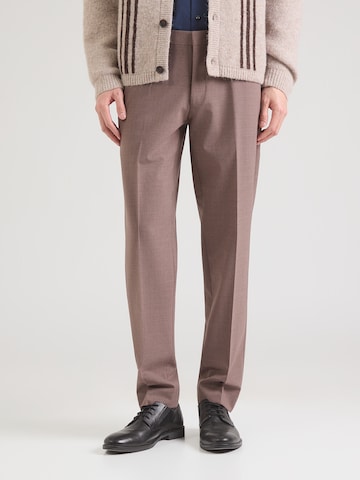 Michael Kors Normalny krój Spodnie w kant w kolorze brązowy: przód