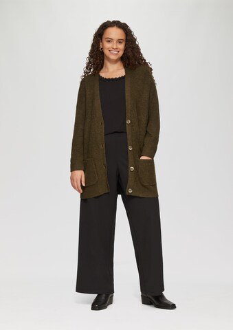 QS Gebreid vest in Bruin