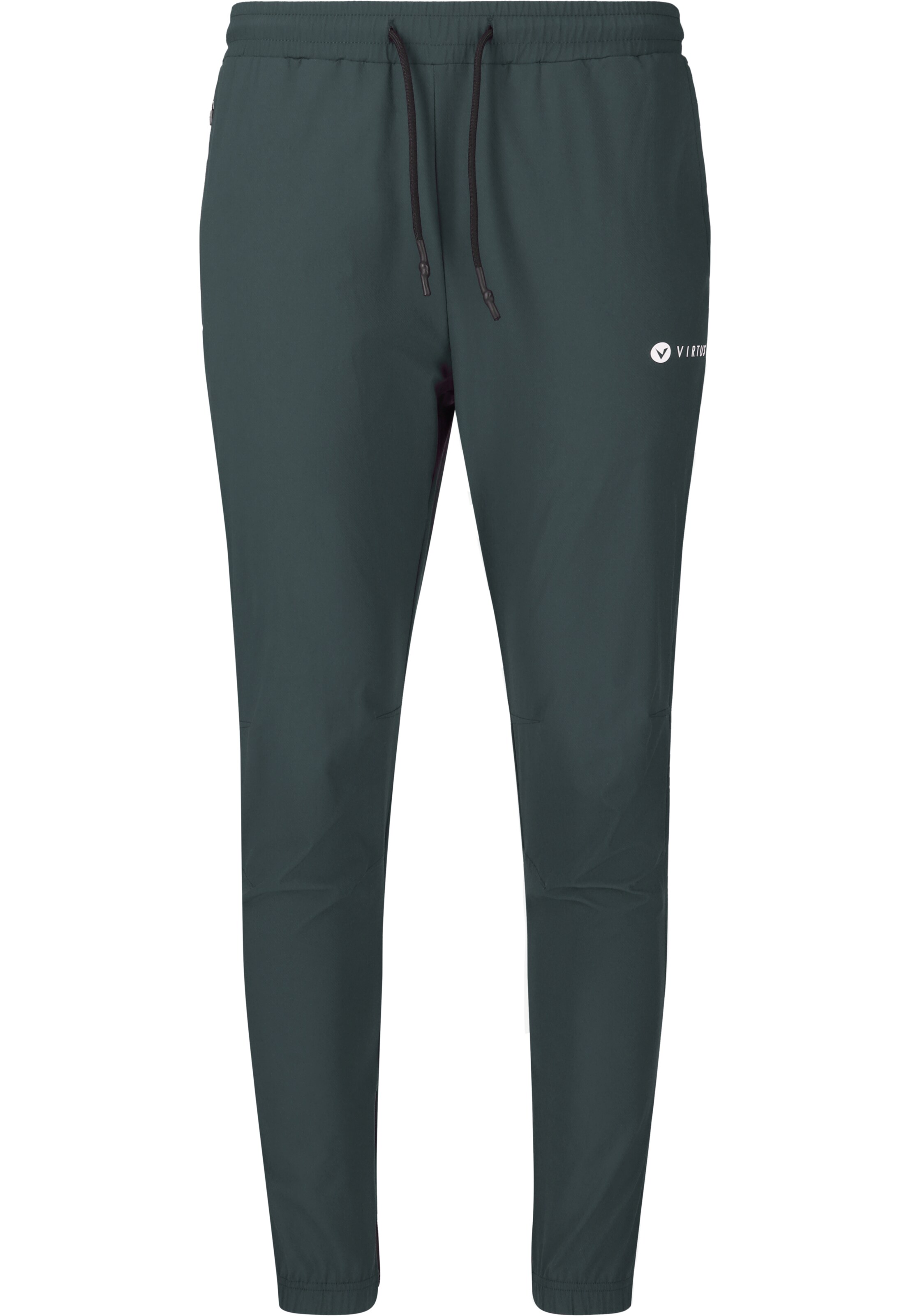 Virtus Tapered Sportbroek 'Jayson' in Groen: voorkant