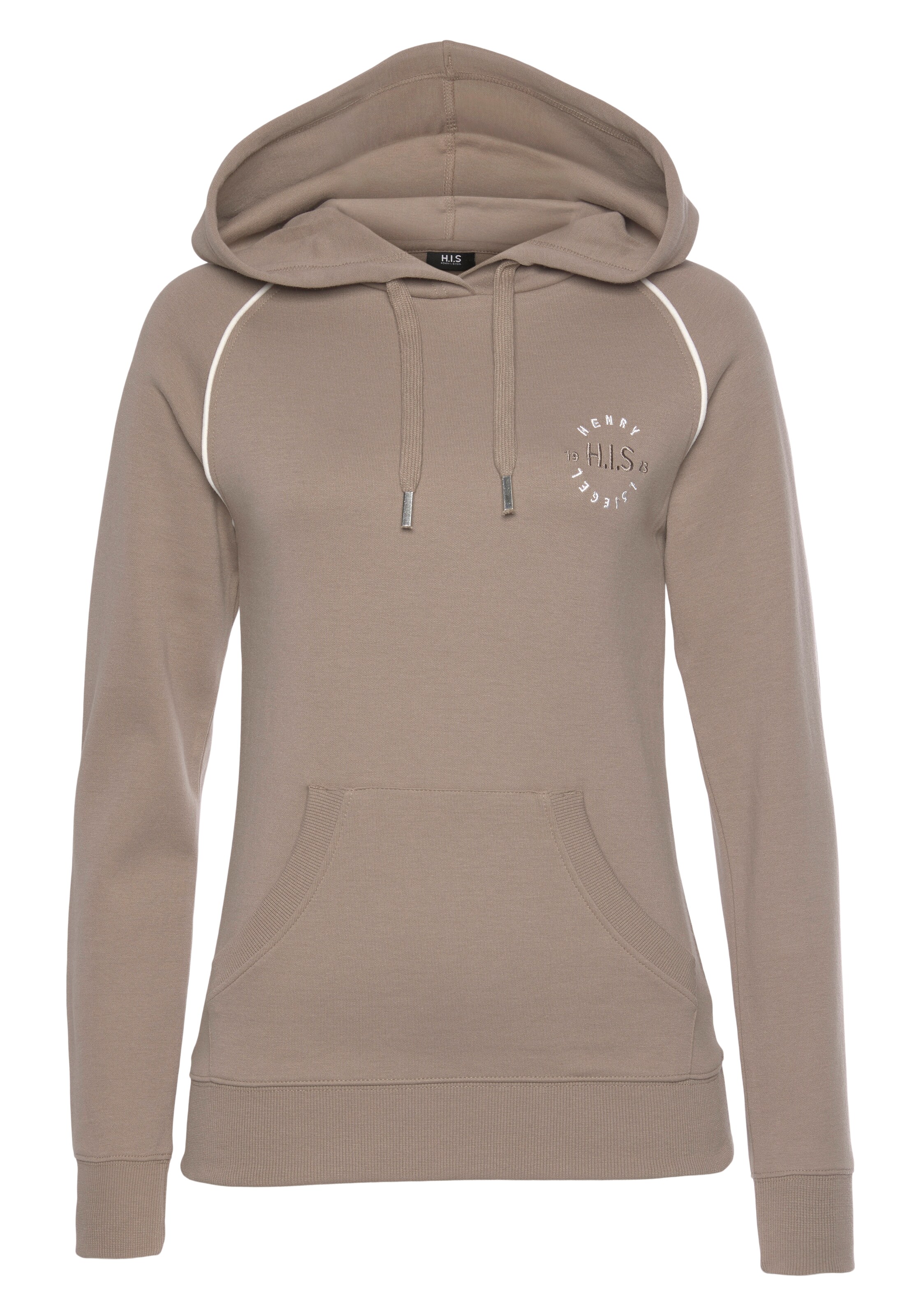 H.I.S Sweatshirt in Beige: front