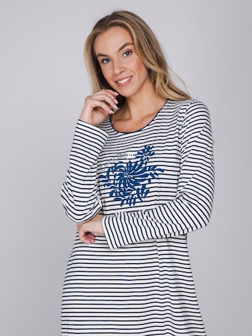 Pastunette Nachthemd 'Nordic Bloom' in Blauw