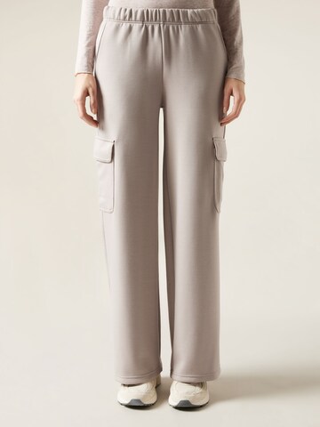 CALZEDONIA Wide Leg Hose in Beige: Vorderseite