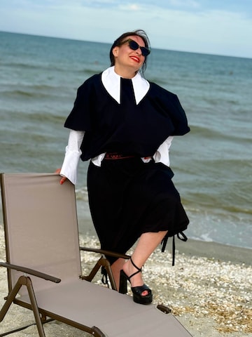 IUnique Bluse 'Poplin'‌‌‌‌‌‌‌ in Schwarz