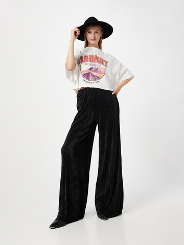 Nasty Gal Wide leg Trousers in Black