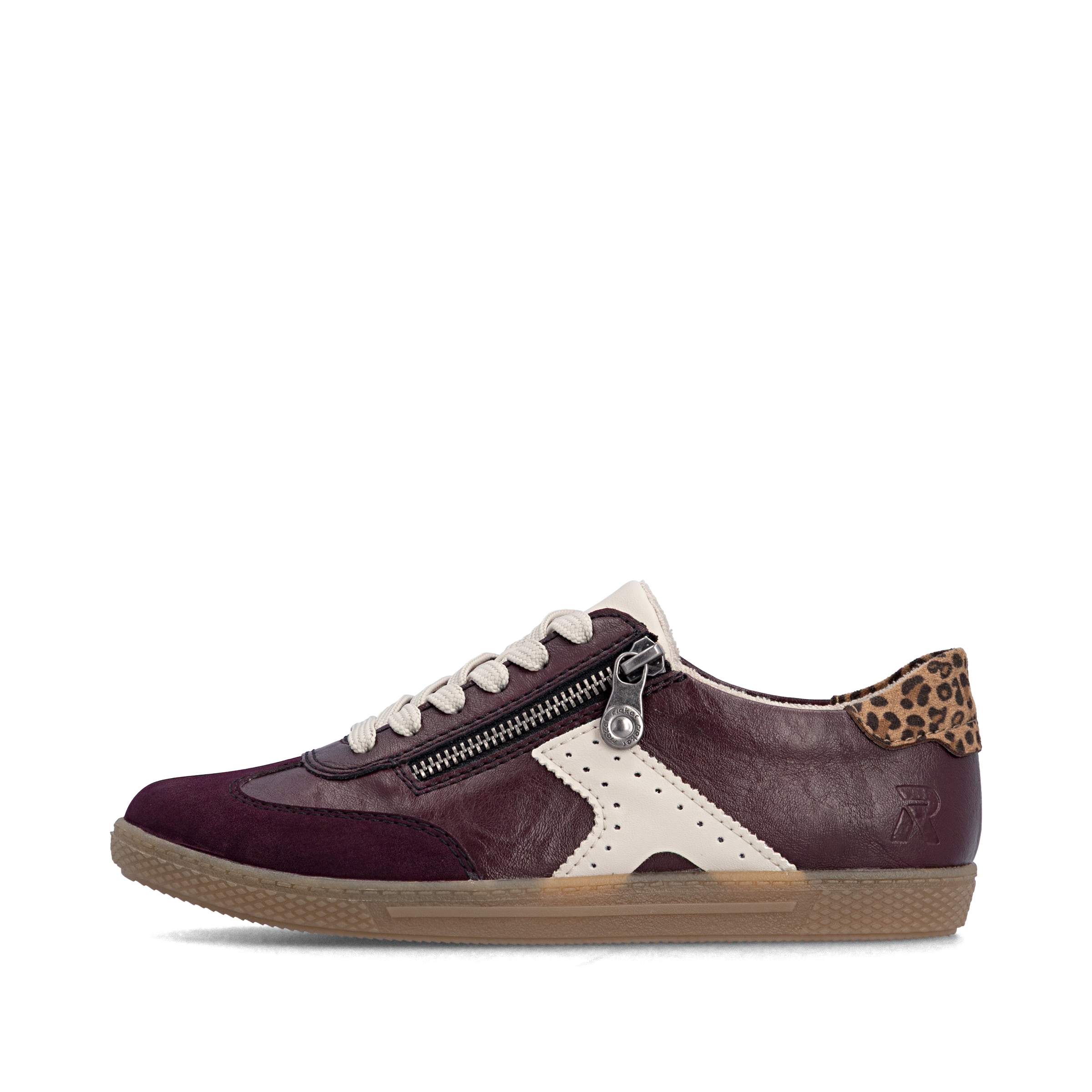Baskets basses Rieker en rouge