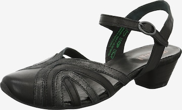 THINK! Sandale 'Aida' in Schwarz: Vorderseite