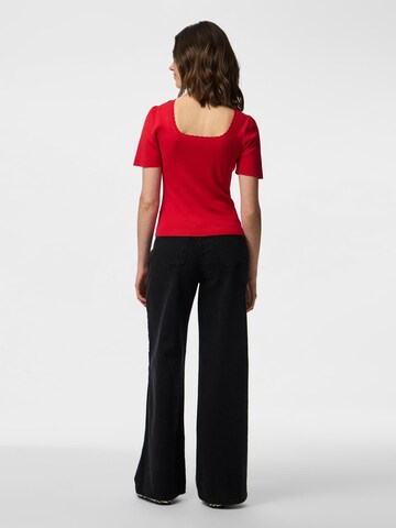 PIECES Pullover 'PCJuline' i rød