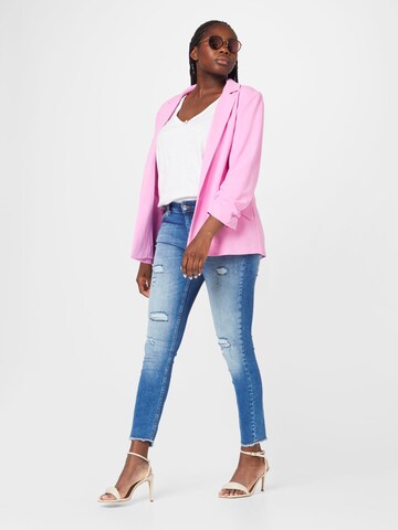 ONLY Carmakoma Blazer 'CAROLINA DIANA' in Pink