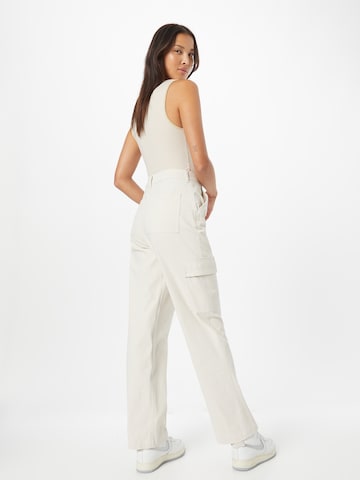 Regular Pantalon cargo 'UHR' HOLLISTER en blanc