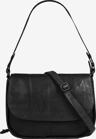 Spikes & Sparrow Umhängetasche in Schwarz: Vorderseite