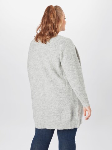 Selected Femme Curve Knit Cardigan in Grey