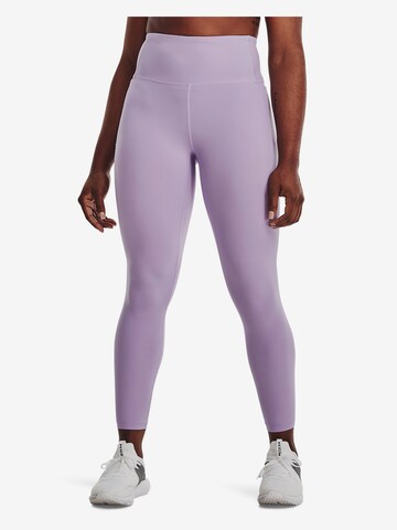 UNDER ARMOUR - Skinny Calças de desporto ' Meridian ' em roxo: frente