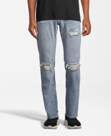 Coupe slim Jean AÉROPOSTALE en bleu : devant