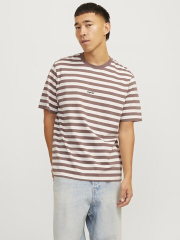 T-Shirt JACK & JONES en marron : devant