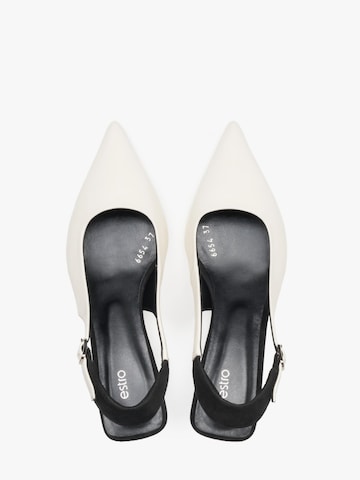 Estro - Zapatos destalonado '30-6654-1' en blanco