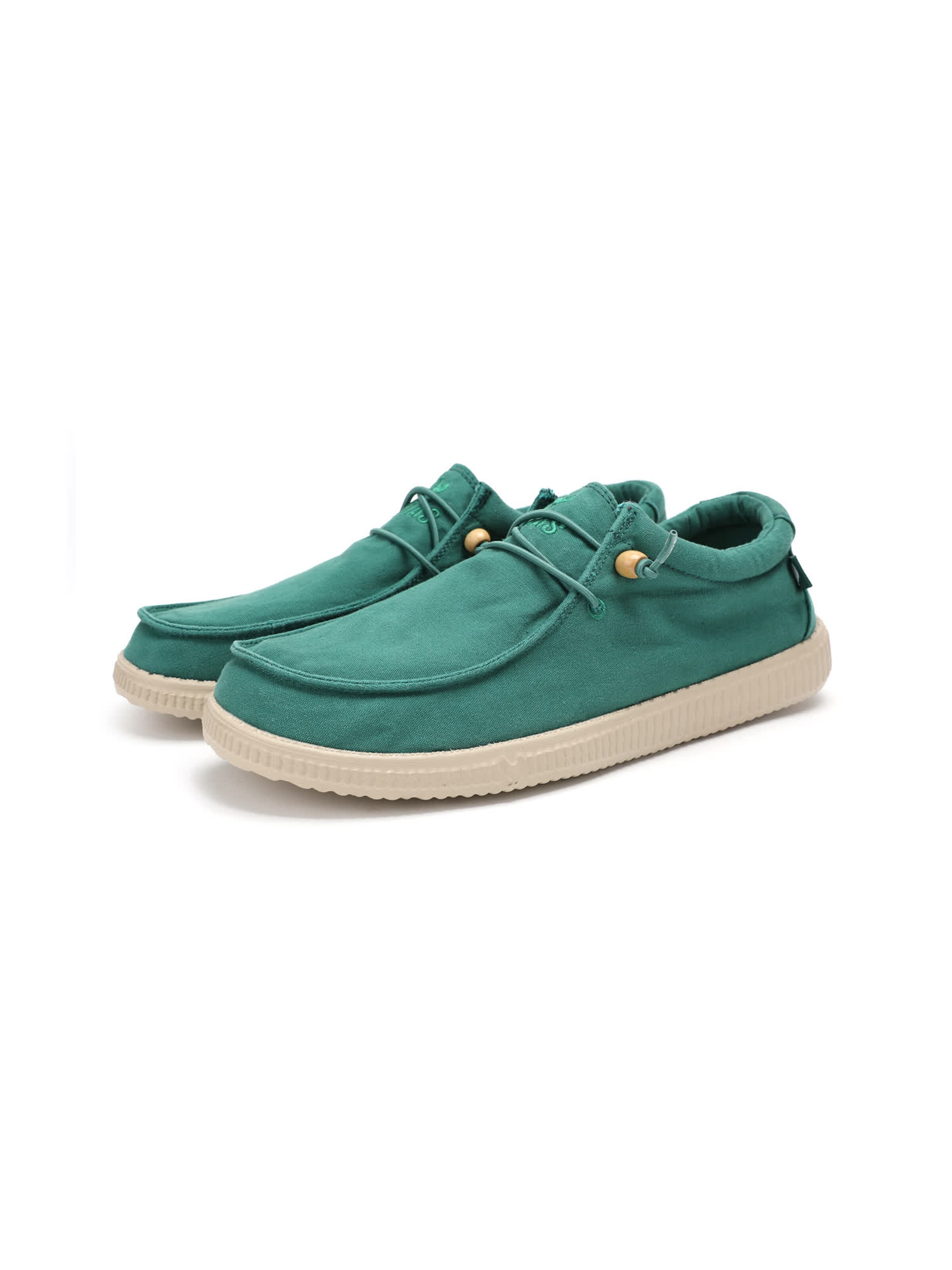 Walk In Pitas Moccasin 'Wallabi' in Green: front