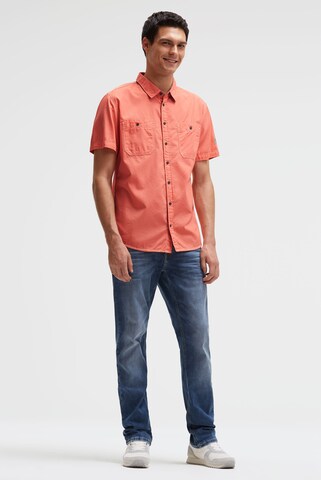CAMP DAVID Regular fit Button Up Shirt in Orange