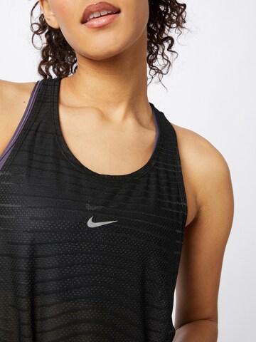 NIKE Sports Top in Black