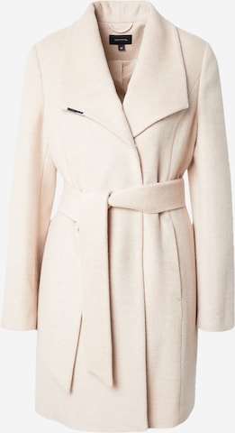 COMMA Between-Seasons Coat in Beige: front