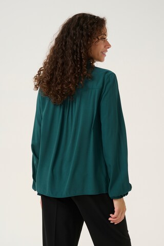Cream Blouse 'Venea' in Green