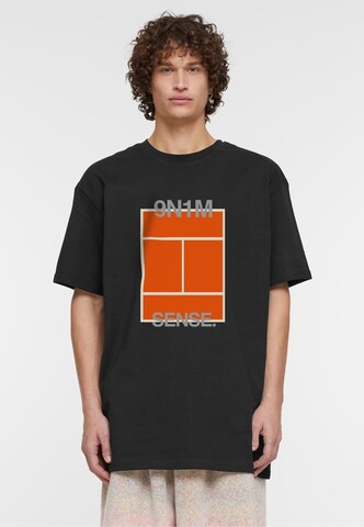 9N1M SENSE T-Shirt in Schwarz: Vorderseite