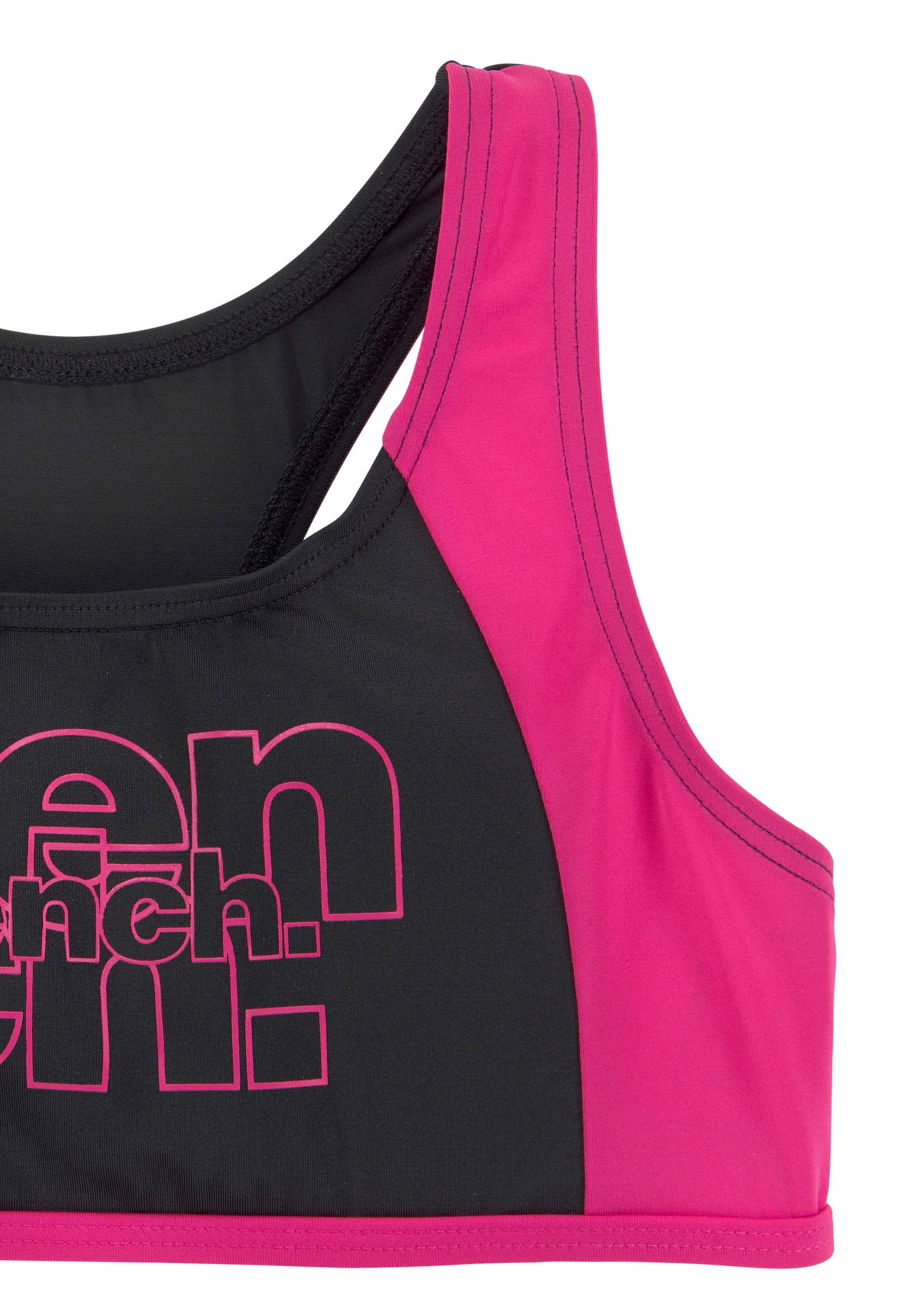 BENCH Bustier Bikini in Schwarz